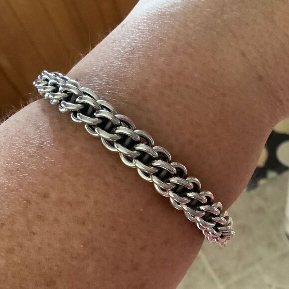 𝅺STERLING SILVER 925 WOMAN BANGLE BRACELET​​ - Picture 7 of 7